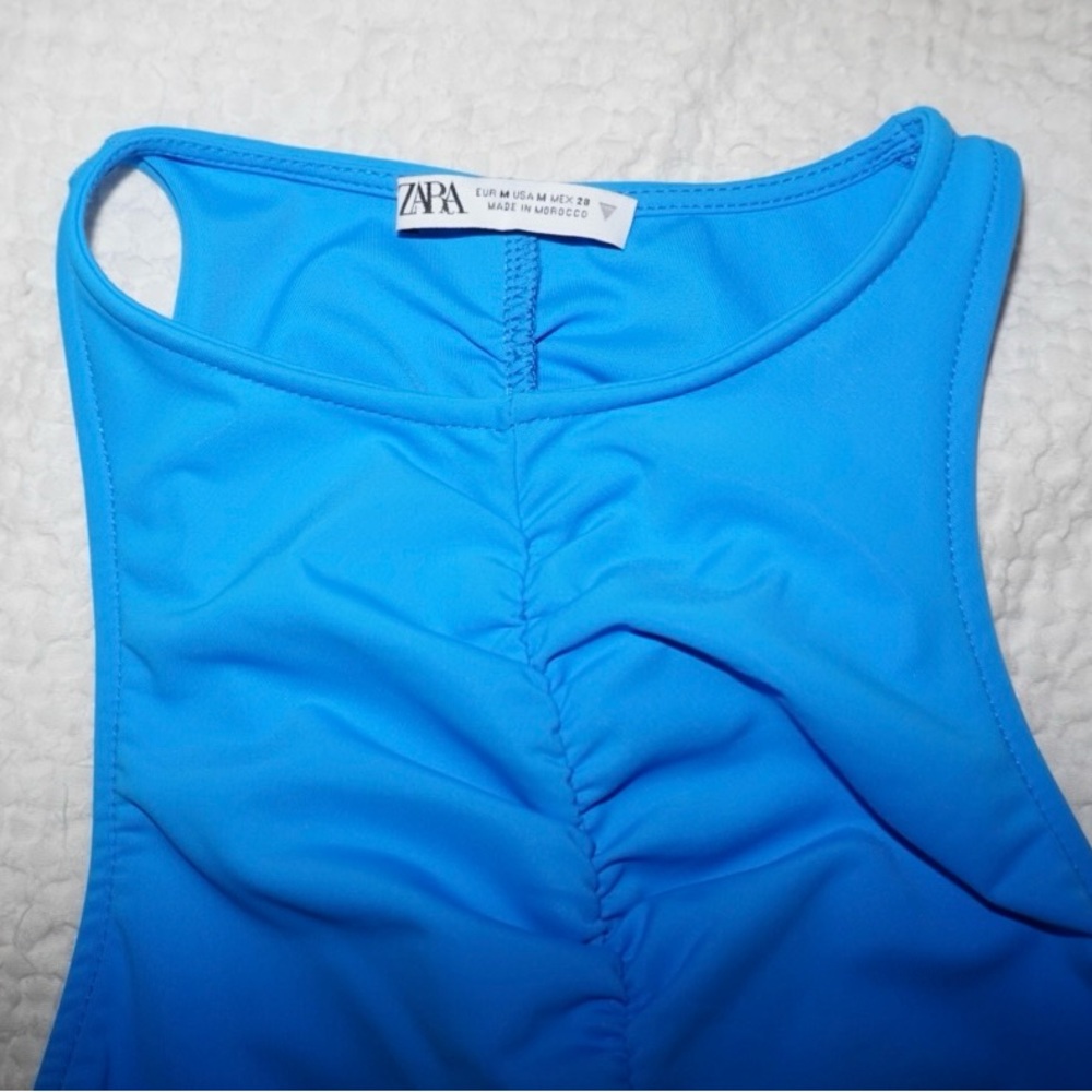 Zara Blue Sleeveless Top